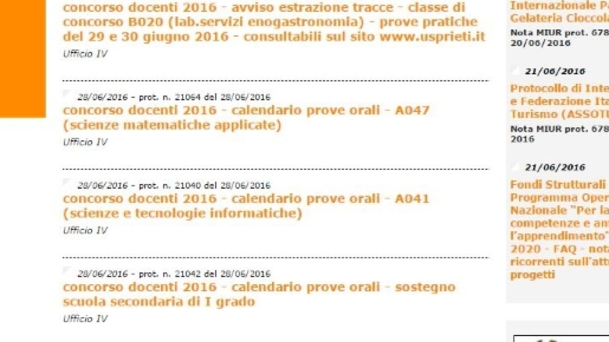 Concorso docenti: al via gli orali in Emilia e Lombardia