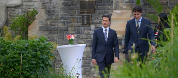 Enrique Peña Nieto y Justin Trudeau Enrique Peña Nieto y Justin Trudeau
