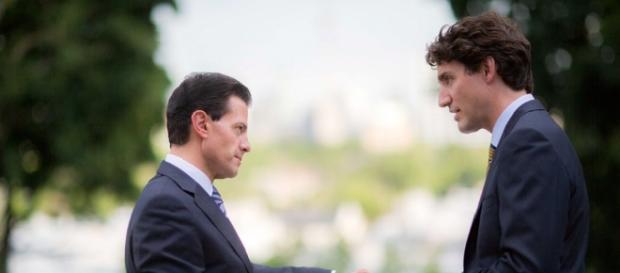 Enrique Peña Nieto y Justin Trudeau Enrique Peña Nieto y Justin Trudeau