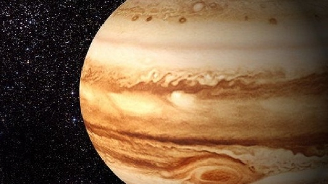 Il pianeta Giove con la caratteristica "Macchia Rossa"