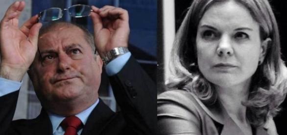 Resultado de imagem para Gleisi e Paulo BERNARDO