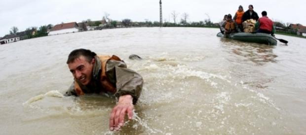 Imaginea dezastrului din vestul țării. Foto: Redeșteptarea Imaginea dezastrului din vestul țării. Foto: Redeșteptarea