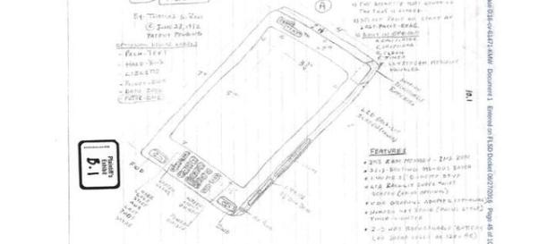 Desenho original exposto no processo (The Telegraph) Desenho original exposto no processo (The Telegraph)