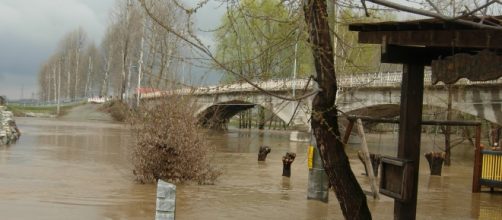 Immagine di una zona (italiana) colpita da un'alluvione