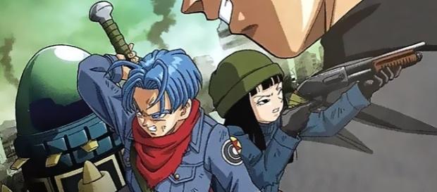 Imagen promocional del nuevo arco de Trunks en el cual se observa al nuevo enemigo "Black Goku" Imagen promocional del nuevo arco de Trunks en el cual se observa al nuevo enemigo "Black Goku"