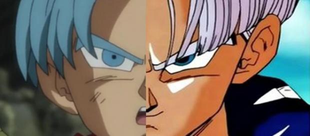 Las versiones parecen distintas pero ambos Trunks pertenecen a la misma linea temporal alterna del futuro. Las versiones parecen distintas pero ambos Trunks pertenecen a la misma linea temporal alterna del futuro.