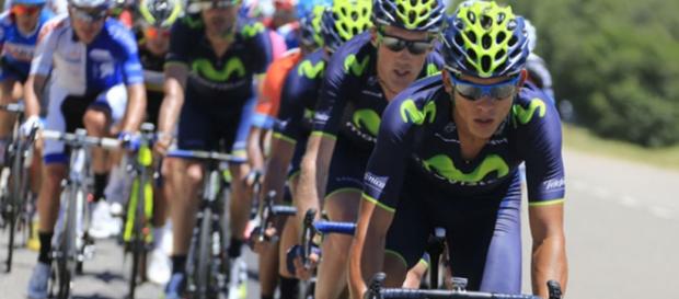 Movistar Team, pensando en el Tour. Movistar Team, pensando en el Tour.