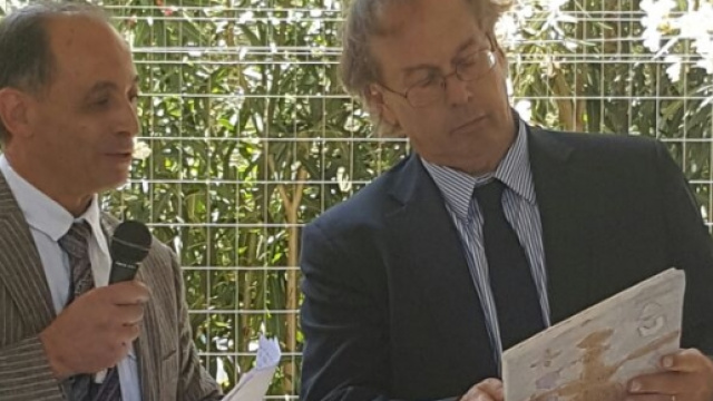 Uno dei momenti della cerimonia all'Agrario