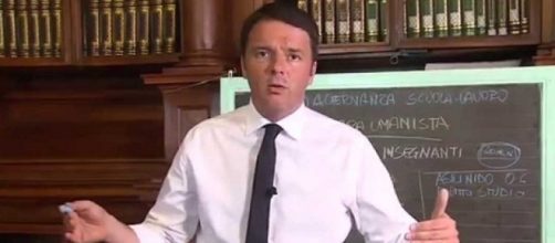 Il premier Matteo Renzi spiega alcuni conti dello Stato