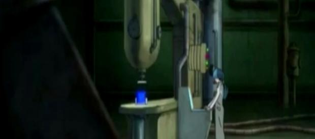 Bulma se encuentra trabajando en un liquido extraño Bulma se encuentra trabajando en un liquido extraño