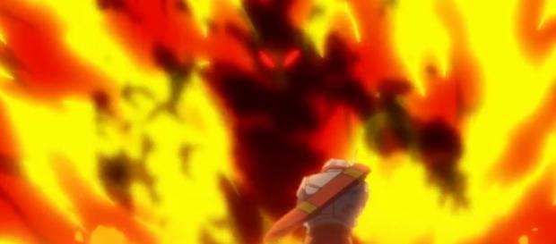 El poderoso Goku oscuro acecha al mundo solitario. El poderoso Goku oscuro acecha al mundo solitario.