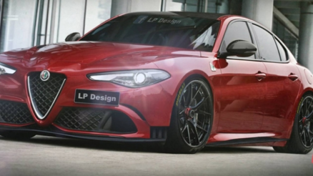 Alfa Romeo Giulia Quadrifoglio: il render grintoso di LP Design