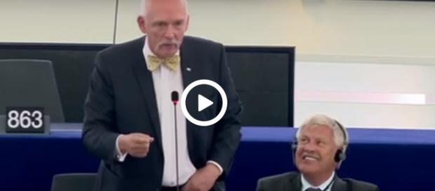 Janusz Korwin-Mikke, prezes partii KORWiN, europoseł niezrzeszony Janusz Korwin-Mikke, prezes partii KORWiN, europoseł niezrzeszony