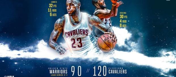 LeBron e Irving cuajaron un excelente partido y devolvieron la ilusión a Cleveland LeBron e Irving cuajaron un excelente partido y devolvieron la ilusión a Cleveland