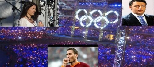 Il triangolo di proposte sulle olimpiadi del 2024 a Roma.