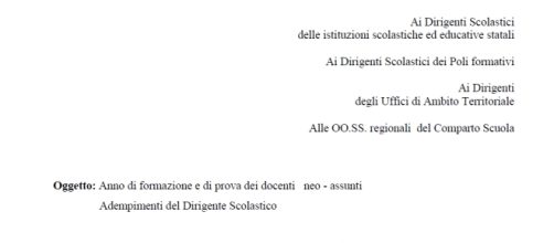 Nota USR Campania formazione neoassunti 2015/16 e adempimenti finali DS