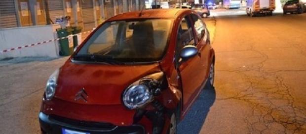 L'auto che ha travolto il bambino di 10 anni ad Ardea L'auto che ha travolto il bambino di 10 anni ad Ardea