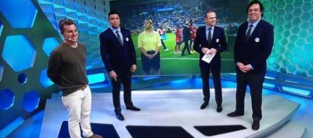 Luciano Huck se atrasa para comentar jogo do Brasil Luciano Huck se atrasa para comentar jogo do Brasil