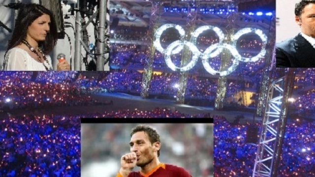 Il triangolo di proposte sulle olimpiadi del 2024 a Roma.