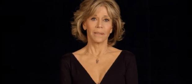 La actriz Jane Fonda recordando a Brenda Lee Marquez La actriz Jane Fonda recordando a Brenda Lee Marquez