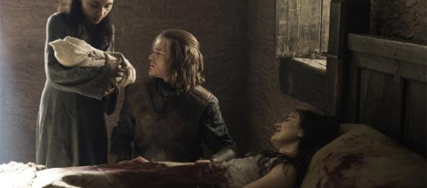 Ned Stark deja la espada del Amanecer a los pies de la cama de Lyanna Ned Stark deja la espada del Amanecer a los pies de la cama de Lyanna