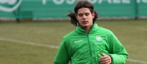 Oskar Zawada attaccante del Wolfsburg.