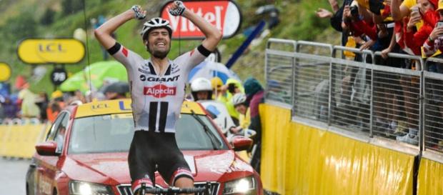 Triunfo de Tom Dumoulin en la 9ª del Tour de Francia, que asistió al adiós de Contador Triunfo de Tom Dumoulin en la 9ª del Tour de Francia, que asistió al adiós de Contador