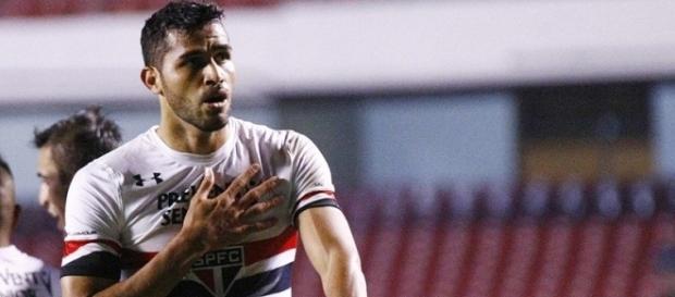 Alan Kardec comemora gol do São Paulo contra o América-MG; Tricolor venceu por 3 a 0 Alan Kardec comemora gol do São Paulo contra o América-MG; Tricolor venceu por 3 a 0