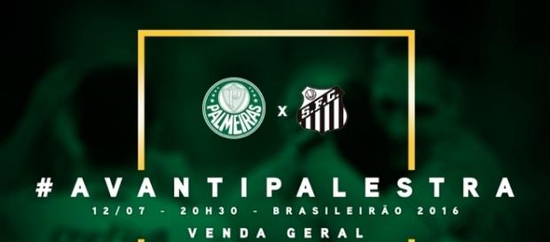 Palmeiras x Santos é clássico tradicional do futebol paulista Palmeiras x Santos é clássico tradicional do futebol paulista