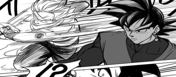 Trunks ataca a Black Dragon Ball Super. Trunks ataca a Black Dragon Ball Super.
