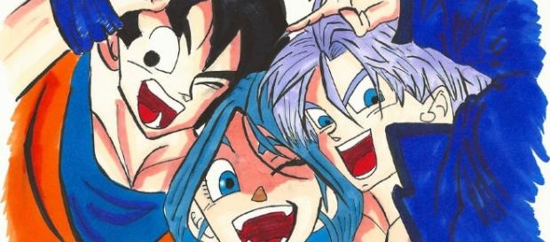 GOHAN BULMA Y TRUNKS DRAGON BALL GOHAN BULMA Y TRUNKS DRAGON BALL