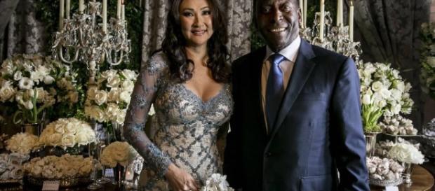 Pelé se casó por tercera vez con su novia desde 2010 Pelé se casó por tercera vez con su novia desde 2010