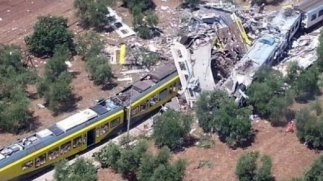 DIsastro ferroviario in Puglia