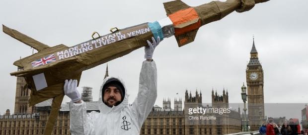 Amnesty Protest Against Arms Sales To Saudi Arabia | Getty Images - gettyimages.com Amnesty Protest Against Arms Sales To Saudi Arabia | Getty Images - gettyimages.com
