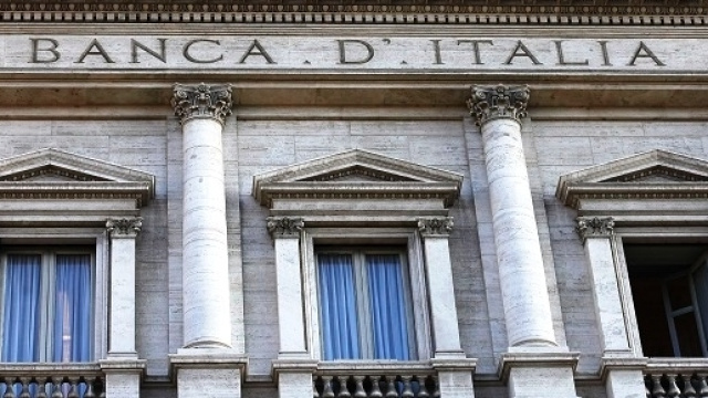La facciata della Banca d'Italia