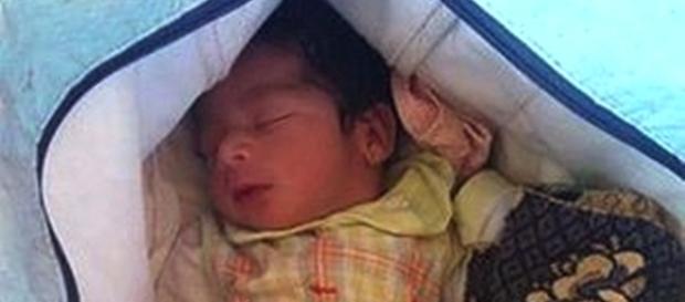 Bebé ainda tinha cordão umbilical e terá nascido há menos de 24 horas Bebé ainda tinha cordão umbilical e terá nascido há menos de 24 horas