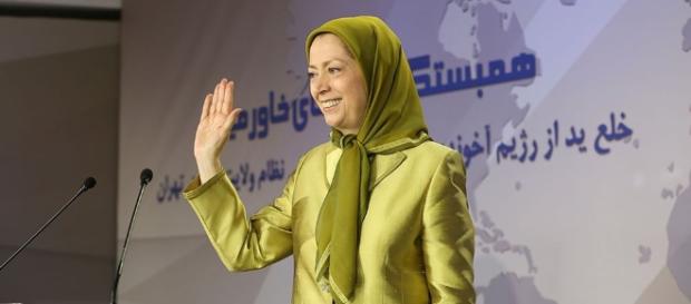 Maryam Rajavi in the meeting of Solidarity with nations of the Middle East Maryam Rajavi in the meeting of Solidarity with nations of the Middle East