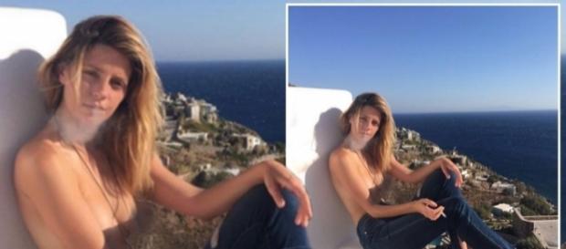 Mischa Barton shows off assets in topless snap Mischa Barton shows off assets in topless snap
