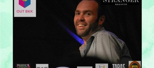 Paul Heymans smiles at the crowd during the "Bangkok for Orlando" event - Photo via OUT BKK Paul Heymans smiles at the crowd during the "Bangkok for Orlando" event - Photo via OUT BKK