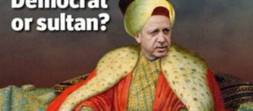 Una vignetta su Erdogan: i detrattori del presidente turco lo chiamano "il sultano"