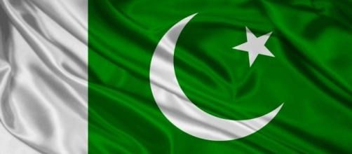 A close up of the flag of Pakistan