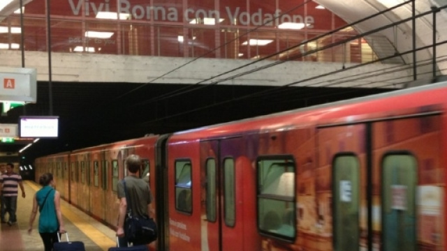 Una fermata della metropolitana nella Capitale