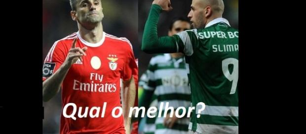 Jonas e Slimani, qual o melhor? Jonas e Slimani, qual o melhor?