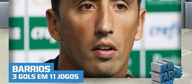 Lucas Barrios está de saída do Palmeiras Lucas Barrios está de saída do Palmeiras