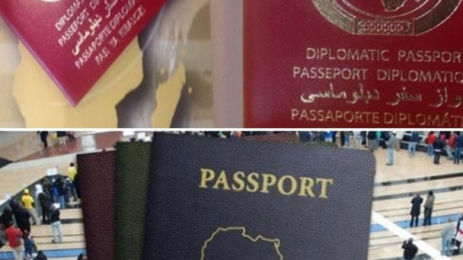 Exemplaires des passeports panafricains. Crédit photo, Maëlle Soumbi