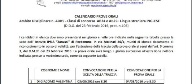 aggiornamenti calendari prova orale aggiornamenti calendari prova orale