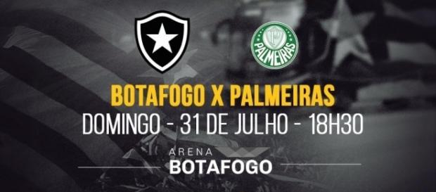 Botafogo x Palmeiras é jogo de alta rivalidade entre cariocas e paulistas Botafogo x Palmeiras é jogo de alta rivalidade entre cariocas e paulistas