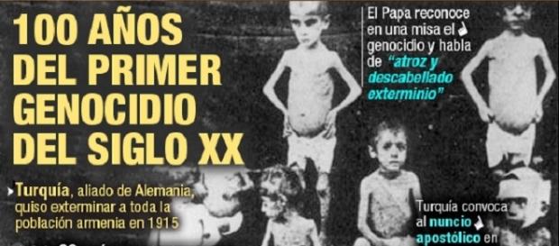 Portada reciente conmemorando aquel terrible hecho, que Francia condenará y que Turquía negará. Portada reciente conmemorando aquel terrible hecho, que Francia condenará y que Turquía negará.