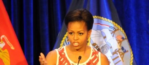 Michelle Obama en una intervención pública. Public Domain