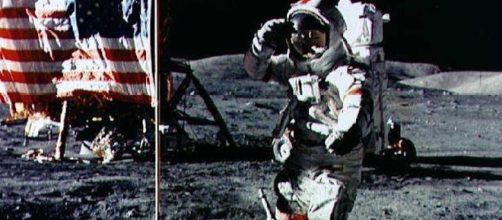 NASA Apollo 17 Moon Landing Photo